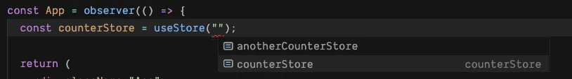 TypeScript autocomplete for the possible store keys